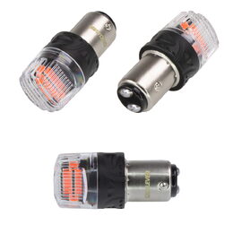 LED BAY15D červená, 12V, 16LED 2835SMD