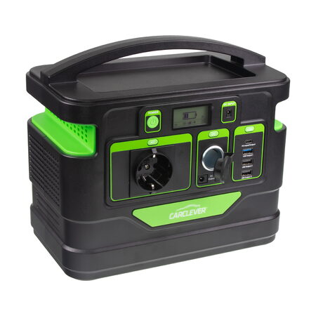 Nabíjecí stanice CARCLEVER - powerbanka, 518 Wh, AC-500W