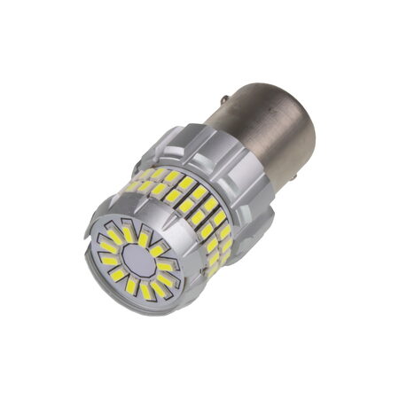 LED BAU15s bílá, 12V, 60LED/3014SMD, 360°