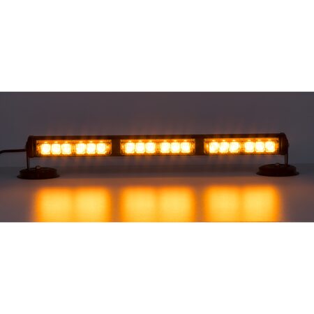 LED světelná alej, 18x LED 1W, oranžová 500mm, ECE R10
