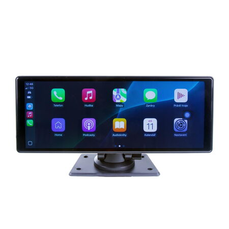 Monitor 10,26" s Apple CarPlay, Android auto, Bluetooth, micro SD, kamerový vstup