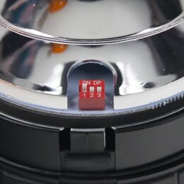 LED maják, 12-24V, 24x3W oranžový, ECE R65