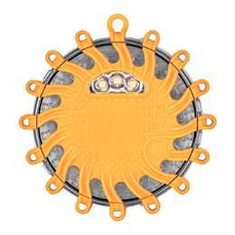 AKU LED výstražná světla 16LED, oranžová, set 6ks