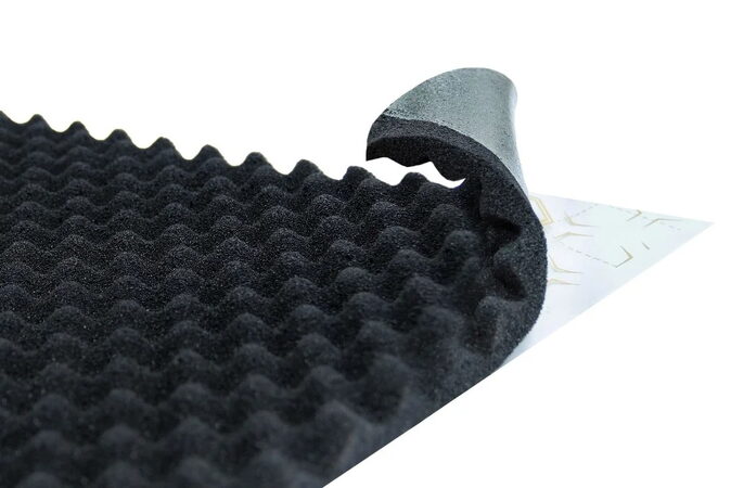 Zvukově izolační a tlumící materiál STP BIPLAST WAVE 15 - 37,5 x 50 x 1,5 cm - 1ks