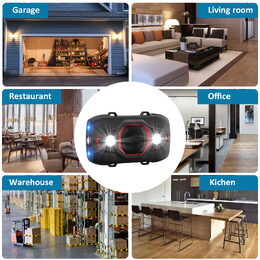 Odpuzovač kun univerzální (230V, 12V, USB-C, AA baterie), pevná instalace i přenosný