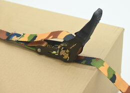 Popruh s ráčnou a háky 1ks 250daN 25mm x 5m KAMU