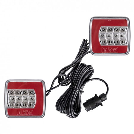 Sdružená LED světla magnetická s kabelem 7,5m 7pin