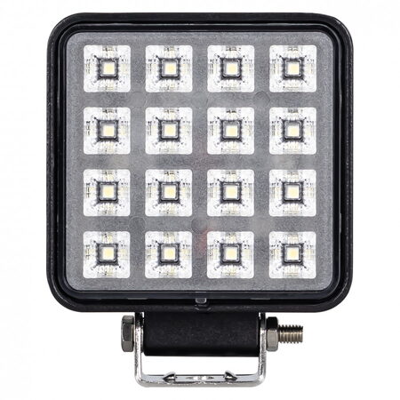 LED světlo (s vypínačem) na pracovní stroje 10-30V, 16x1W, ECE R10