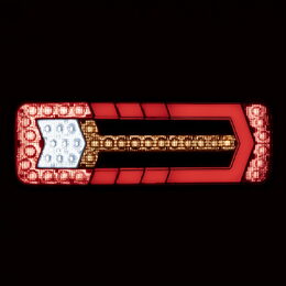 LED zadní světlo, dynamická směrovka, 12/24V - 284x100x37,8mm