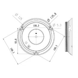 LED maják, 12-24V, 36x LED oranžový, pevná montáž, ECE R65 R10 - 136x73mm