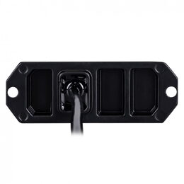 Výstražné LED světlo vnější oranžové, 12-24V 3LED 9W, ECE R10, 80x28 mm