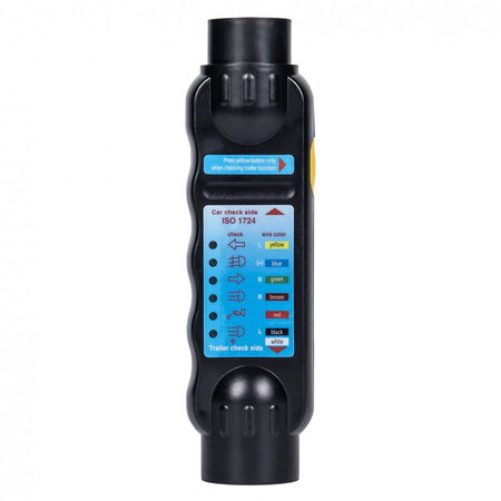 Tester zásuvky přívěsu 7 pólů - 12V