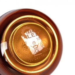 PROFI LED maják oranžový 12-24V 18LED 15W magnet, ECE R65 86x54 mm