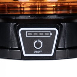 PROFI LED maják s dálkovým ovladačem 12-24V 45LED, oranžový, ECE R10, IP65