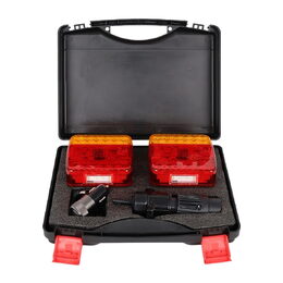 2x LED sdružená magnetická zadní světla s bezdrátovým připojením, 32 LED, ECE R10, IP67