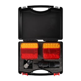 2x LED sdružená magnetická zadní světla s bezdrátovým připojením, 32 LED, ECE R10, IP67