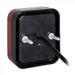 LED mlhové světlo 12V červené, 16 LED, ECE R10 R148, IP67 - 87x77x29 mm