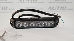 Výstražné LED světlo vnější oranžové, 12-24V 6LED 7W, ECE R65, ECE R10, 130x28 mm