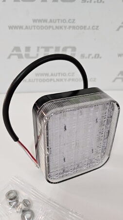 LED couvací světlo 12V bílé, 16 LED, ECE R10 R148, IP67 - 87x77x29 mm