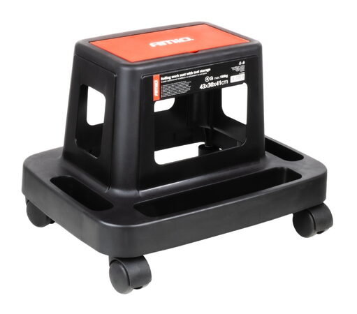 Dílenská židle na kolečkách s úložným prostorem na nářadí 150 kg