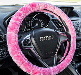 Potah volantu růžový 37-39cm