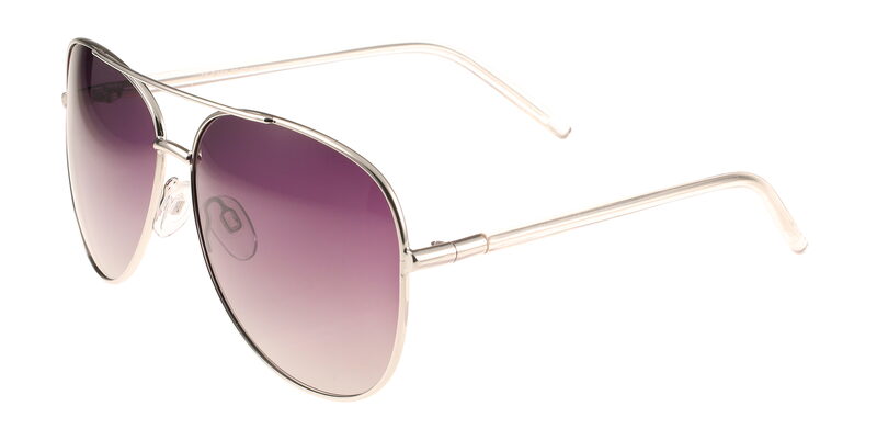 Sluneční brýle polarizační Pilot stříbrné