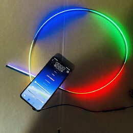 LED ambientní osvětlení RGB do USB, Bluetooth, 1,1+0,37m
