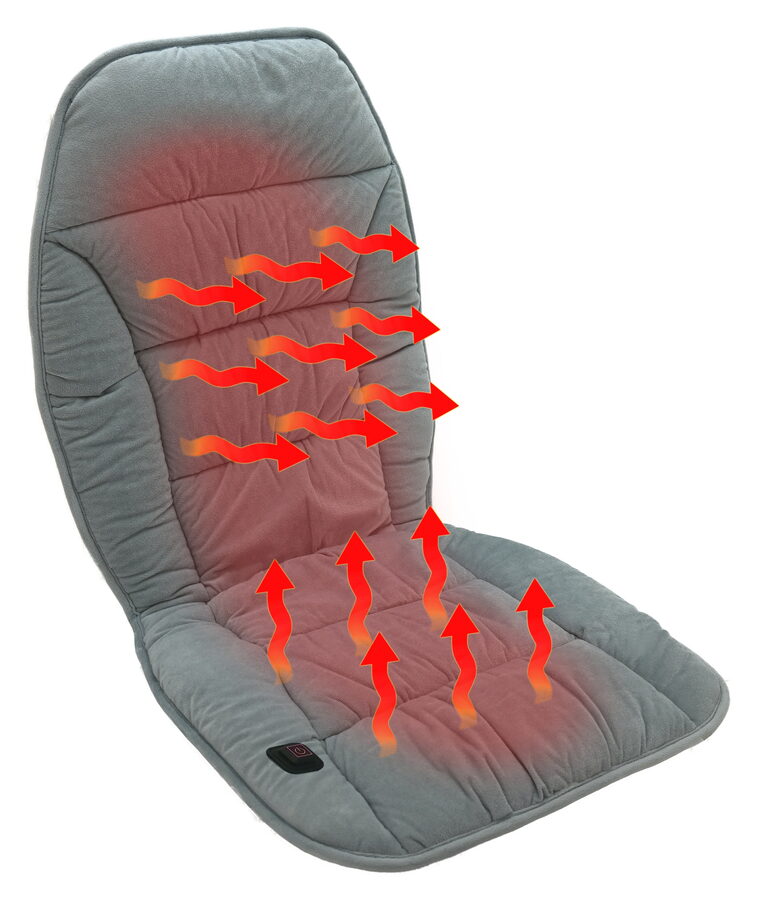 Potah sedadla vyhřívaný s termostatem USB PADDY MAX