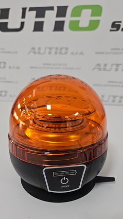 PROFI LED maják s dálkovým ovladačem 12-24V 45LED, oranžový, ECE R10, IP65