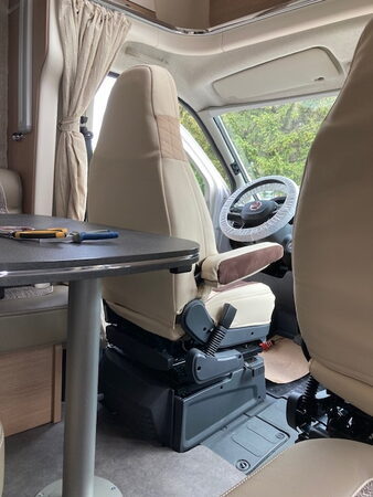Autopotahy CAMPER- obytné auto, 2 místa, LUXURY LEATHER béžové