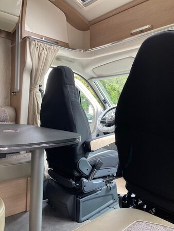 Autopotahy CAMPER- obytné auto, 2 místa, LUXURY černo béžové