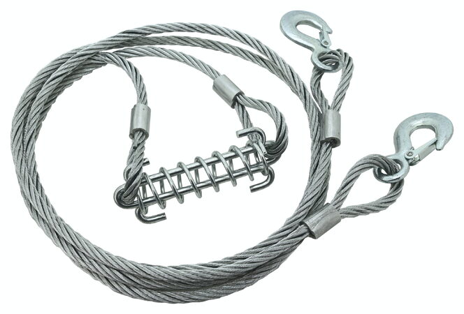 Lano vyprošťovací 7000kg s karabinami odpružené