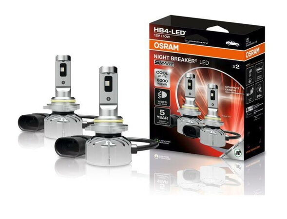 LED autožárovky OSRAM NIGHT BREAKER HB4 12V 10W HOMOLOGOVANÉ 6000K 950/1550lm - 2 ks