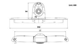 Dvojitá kamera pro Mercedes Sprinter, VW Crafter, AHD/CVBS