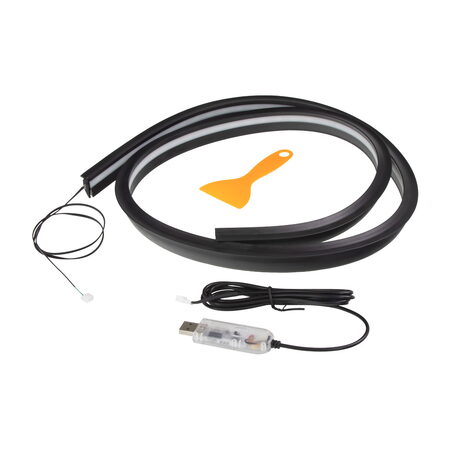 LED ambientní osvětlení RGB pod přední okno - vnější