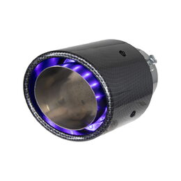 Tuningová koncovka výfuku s červeným/modrým LED podsvícením