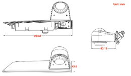 Kamera pro Ford Transit Custom 2015-, AHD/CVBS