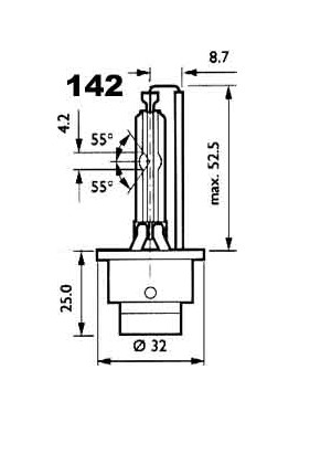 Xenonová výbojka OSRAM D4S 42V 35W P32d-5