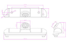 Kamera pro Citroën Jumper, Fiat Ducato, Peugeot Boxer, AHD/CVBS