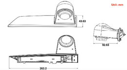 Kamera pro Ford Transit Custom 2012-2015, AHD/CVBS