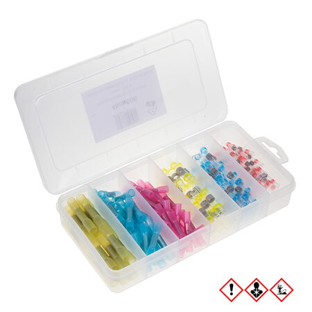 Sada vodotěsných spojek a spojek s cínem, 150 ks