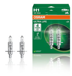 Autožárovky Osram H1 Ultra Life 3x delší životnost - 2ks