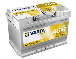 Autobaterie VARTA DYNAMIC AGM 70Ah, 12V 760A A7