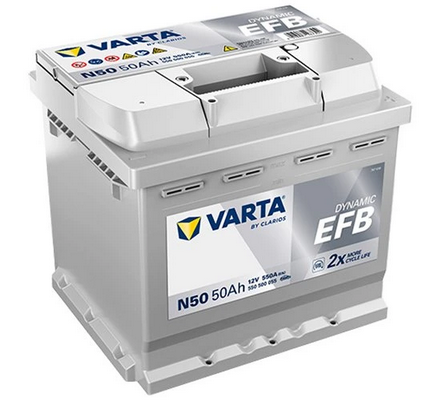 Autobaterie VARTA DYNAMIC EFB 50Ah 12V 540A N50
