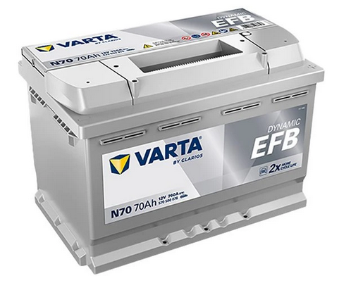 Autobaterie VARTA DYNAMIC EFB 70Ah 12V 760A N70