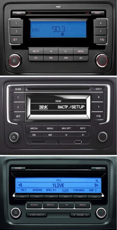 Redukce pro 10" autorádio Škoda Octavia II, VW Touran, Golf5, Roomster (jen2DIN), Passat B