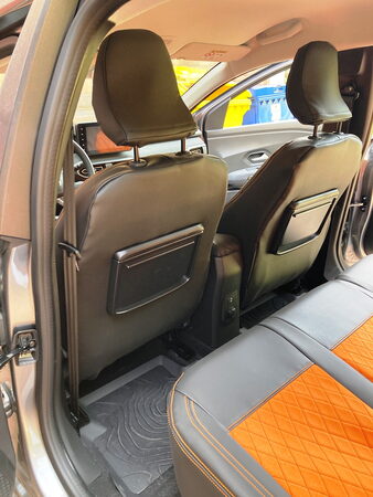 Autopotahy DACIA JOGGER, 5 MÍST, od r. 2021, VELVET EXCLUSIVE oranžové