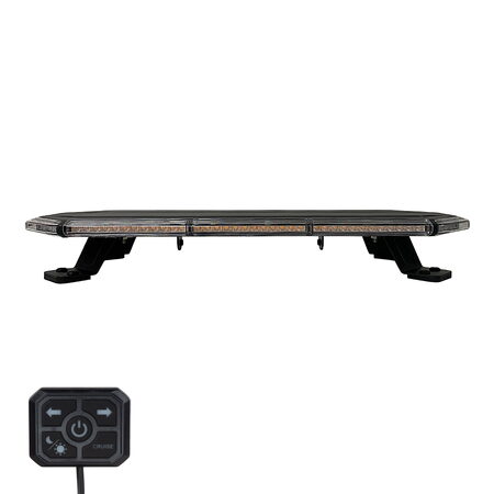 SLIM LED rampa 610mm, oranžová, 12-24V, 36+72LED, ECE R65