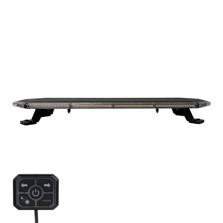 SLIM LED rampa 770mm, oranžová, 12-24V, 36+96LED, ECE R65