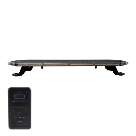 SLIM LED rampa 770mm, oranžová, 12-24V, 36+96LED, ECE R65, bezdrátový ovladač